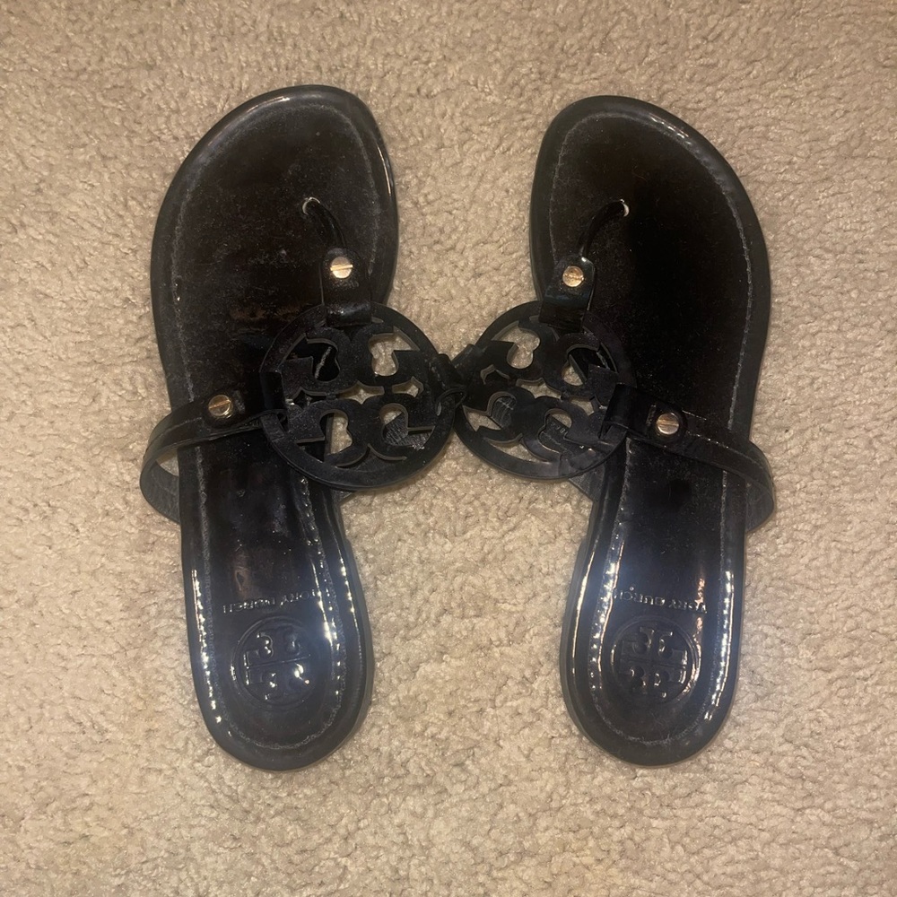 Black Tory Burch Miller Sandals